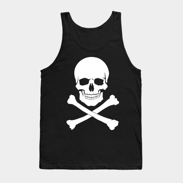 Pirate flag-Jolly Rojer Tank Top by Dimedrolisimys